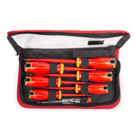 Набор диэлектрических отверток КВТ SLIM VDE НИО-2207 сталь S2, профиль SL, PZ, 7 шт. (88933) купить в Сургуте