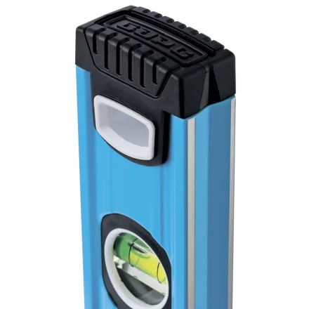 Уровень алюминиевый 2000 мм профиль 1.6 мм фрезерованный ударопрочные заглушки 3 глазка БАРС 34434 купить в Сургуте