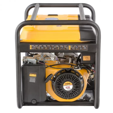 Генератор бензиновый PS 55 EA, 5.5 кВт, 230 В, 25 л, коннектор автоматики 5 PIN, электростартер Denzel 9468743 купить в Сургуте