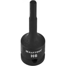 Торцовая головка KRAFTOOL &quot;INDUSTRIE QUALITAT&quot; ударная (1/2&quot;), HEX, Cr-Mo, фосфатированная, H6 27950-06_z01