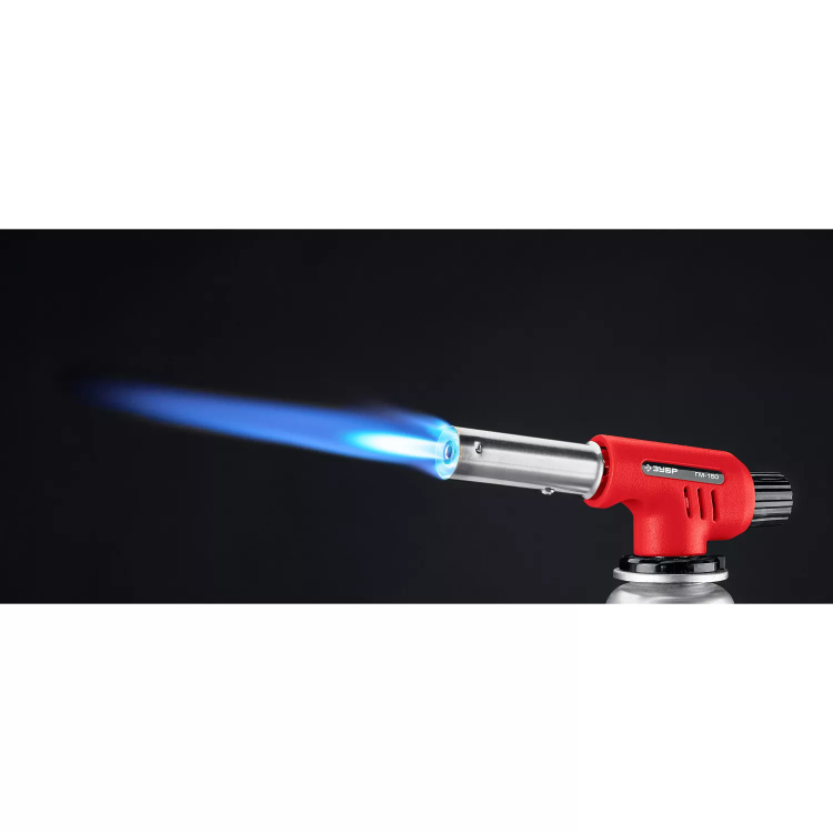 ЗУБР ГМ-150, 1300°C, газовая горелка с пьезоподжигом на баллон с цанговым соединением (55554) купить в Сургуте