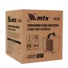Тепловая пушка керамическая SHCL-2000, квадратная, 230 В, 125 м3/ч, 1/2 кВт// MTX 96402 купить в Сургуте