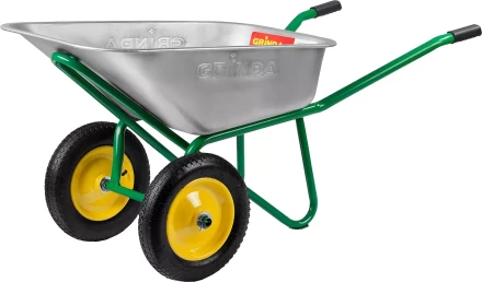 Тачка GRINDA строительная двухколесная, 110 литров 422394 купить в Сургуте
