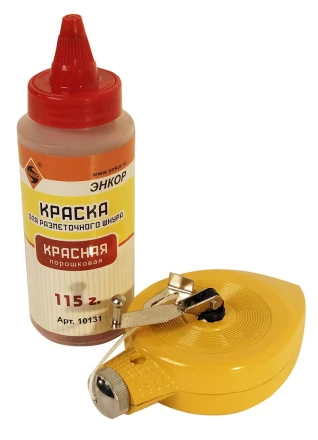 Набор разметочный металлический корпус 30 м краска красная Энкор 10126 купить в Сургуте