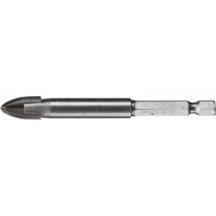 Сверло по кафелю, керамике, стеклу, с четырьмя режущими лезвиями, шестигранный хвостовик, 12 мм, STAYER &quot;PROFESSIONAL&quot; 2985-12 2985-12_z01 купить в Сургуте