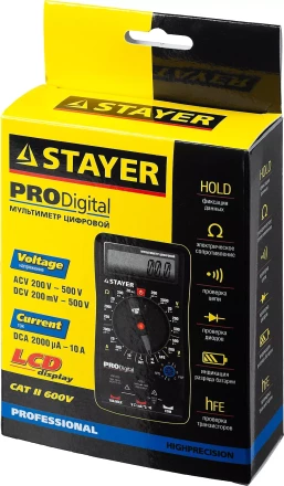 Мультиметр STAYER &quot;PROFESSIONAL&quot; PRODigital цифровой 45310 купить в Сургуте