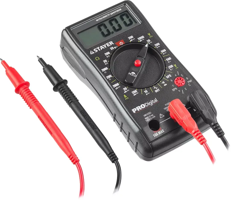 Мультиметр STAYER "PROFESSIONAL" PRODigital цифровой 45310 купить в Сургуте