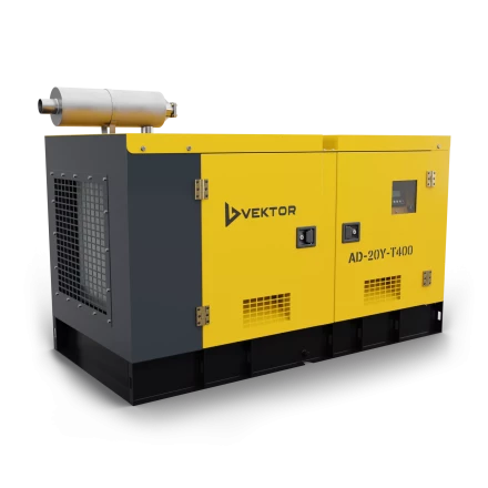 Дизельный генератор Vektor AD-20Y-T400 в шумозащитном кожухе с АВР купить в Сургуте