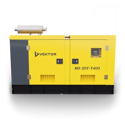 Дизельный генератор Vektor AD-20Y-T400 в шумозащитном кожухе с АВР купить в Сургуте