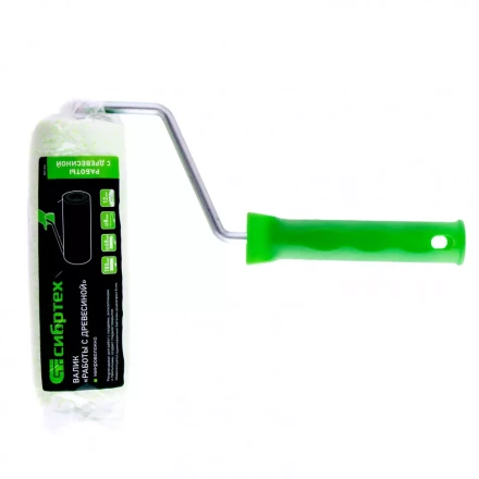 Валик &quot;Работы с древесиной&quot; 180 мм ворс 12 мм D 48 мм D ручки 8 мм микроволокно Сибртех 80182 купить в Сургуте