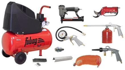 Компрессор безмасляный поршневой прямой FUBAG GARDEN MASTER KIT 9предметов купить в Сургуте
