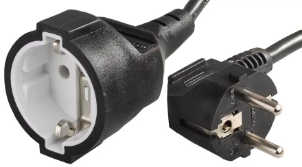 Удлинитель-шнур, 15 м, 2200 Вт, 1 гнездо, ПВС 3x1 мм2, СВЕТОЗАР SV-55013-15 купить в Сургуте