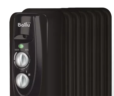 Маслянный радиатор обогреватель электрический BALLU Classic black BOH/CL-07BRN 1500 купить в Сургуте