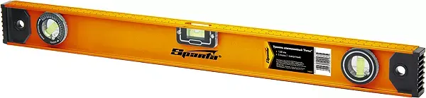 Уровень алюминиевый Рельс 1200 мм 3 глазка 1 поворотный  SPARTA 34052 купить в Сургуте