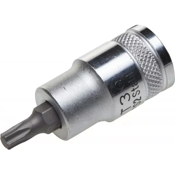 Торцовая бита-головка KRAFTOOL "INDUSTRIE QUALITAT", материал S2, TORX, сатинированная, 1/2", Т40 27905-40_z01 купить в Сургуте