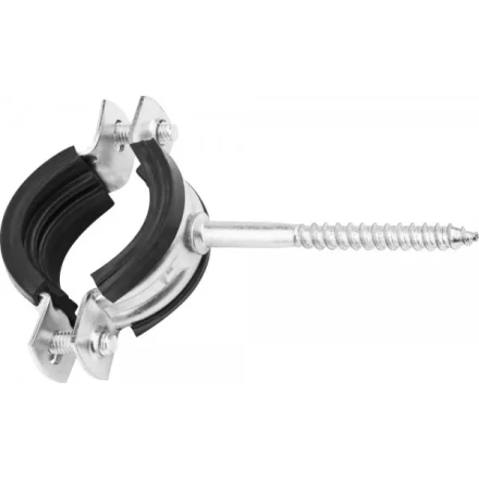 ЗУБР. Хомут трубный оцинкованный, с шурупом, 1&quot;, 1шт 37854-32-36-1 купить в Сургуте