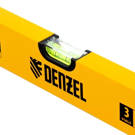 Уровень алюминиевый, 600 мм, фрезерованный, 3 глазка Denzel 33681 купить в Сургуте