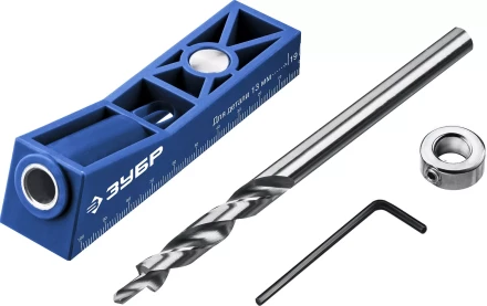 ЗУБР одно отверстие, одинарный кондуктор для глухих отверстий, Профессионал (30092) купить в Сургуте