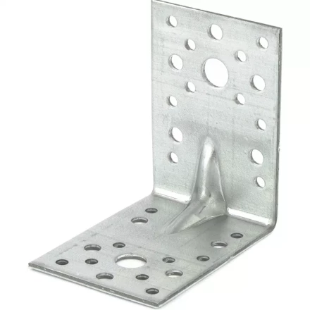 Крепежный уголок усиленный 2,5мм KUU 90x90x65 мм Россия Сибртех 464123 купить в Сургуте