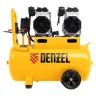 Компрессор безмасляный, малошумный Denzel DLS 2200/50, 2200 Вт, 2x1100, 50 л, 380 л/мин купить в Сургуте