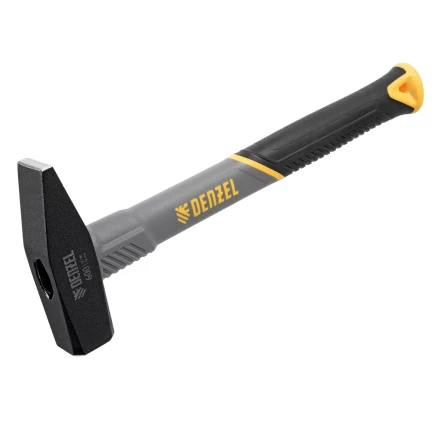 Молоток слесарный, 600 г Denzel, кованый, фибергласовая рукоятка c TPR покрытием, 10486 купить в Сургуте