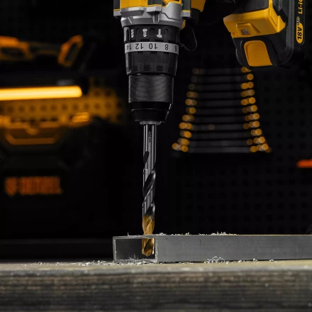 Сверло спиральное по металлу Denzel 12 x 151мм, Р6М5, Golden Tip, многогранная заточка, 718287 купить в Сургуте