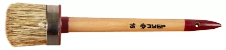 Кисть круглая ЗУБР &quot;УНИВЕРСАЛ - МАСТЕР&quot;, светлая щетина, деревянная ручка, №16, 55мм 01501-55 купить в Сургуте