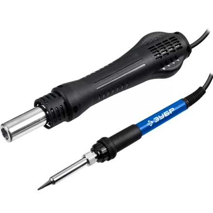 ЗУБР ПСР-650, 100 - 500°С, 650 Вт, 2 в 1, ремонтная паяльная станция, Профессионал (55427) купить в Сургуте