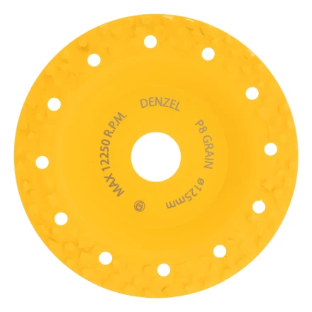 Чашка твёрдосплавная зачистная,125 мм, Плоская, крупное зерно #8// Denzel 72974 купить в Сургуте