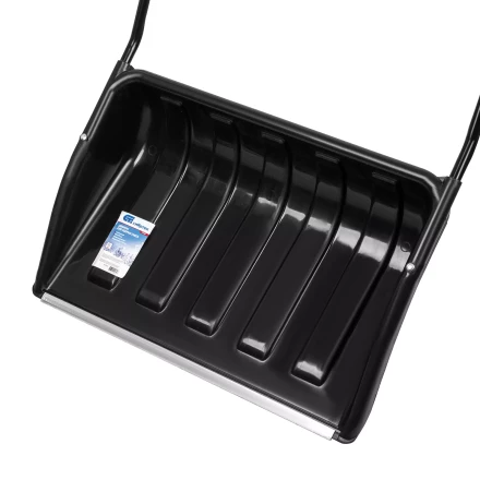 Движок для уборки снега пластиковый, 690х470х1420 мм, стальная рукоятка, Сибртех 61642 купить в Сургуте