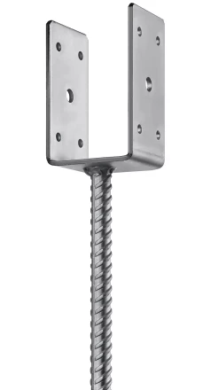 ЗУБР ОС-U, 71 x 120 x 60 мм, U-образное основание столба (310286-070) купить в Сургуте