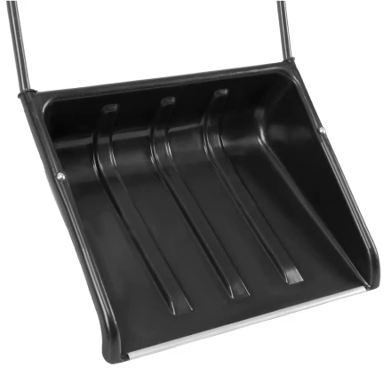 Движок для уборки снега пластиковый Сибртех, 570 х 470 х 1300 мм, стальная рукоятка, Россия, 615925 купить в Сургуте