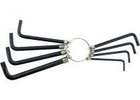 Набор ключей шестигранных имбусовых TORX 9шт:T10,15,20,25,27,30,40,45,50, оксидированные, на кольце SPARTA 112667