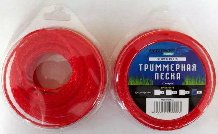 Леска &quot;Квадрат&quot; скрученный квадрат 3 мм красная 15 метров Patriot купить в Сургуте