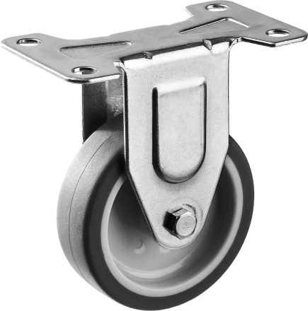 Колеса неповоротные из термопластичной резины с полипропиленовым диском серия ПРОФЕССИОНАЛ купить в Сургуте