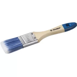 Кисть плоская ЗУБР "АКВА-МАСТЕР", искусственная щетина, деревянная ручка, 38мм 4-01007-038