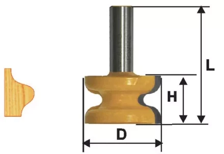 Фреза кромочная фигурная ф413х254мм хв 12мм 10579 купить в Сургуте