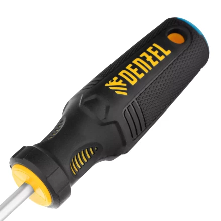 Отвертка SL6x100 мм, CrV, трехкомпонентная рукоятка Denzel 12198 купить в Сургуте