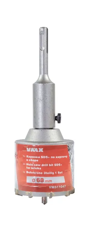 Коронка SDS+ ф68 мм по кирпичу в сборе VMX 511047 купить в Сургуте