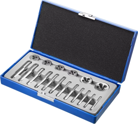 Набор ЗУБР &quot;МАСТЕР&quot; с металлорежущим инструментом, в пластиковом боксе 18 предметов 28120-H18 купить в Сургуте