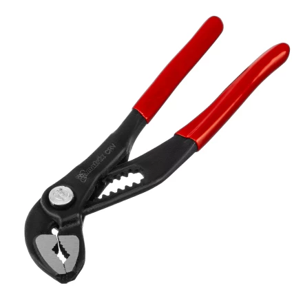 Клещи переставные 180 мм Matrix, кнопочный механизм, хром-ванадий, обливные рукоятки 17925 купить в Сургуте