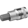 Торцовая бита-головка KRAFTOOL "INDUSTRIE QUALITAT", материал S2, HEX, сатинированная, 1/2", H12 27908-12_z01 купить в Сургуте