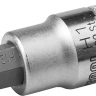 Торцовая бита-головка KRAFTOOL "INDUSTRIE QUALITAT", материал S2, HEX, сатинированная, 1/2", H12 27908-12_z01 купить в Сургуте