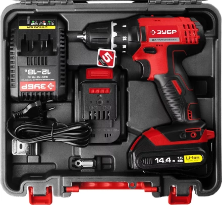 Дрель-шуруповерт 2 АКБ ДА-14.4-2-Ли КНМ2 серия МАСТЕР купить в Сургуте