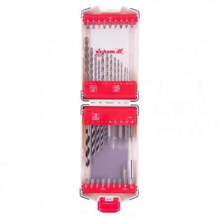 Набор сверл комбинированный сверла по металлу 1-6 мм бетону 4-8 мм дереву 3-8 мм биты 22 шт адаптер 44 предмета Pro Matrix 725644 купить в Сургуте