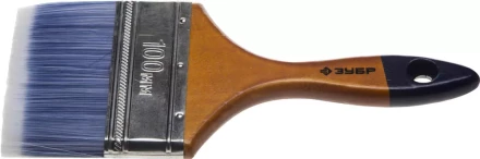 Кисть плоская  ЗУБР &quot;АКВА-МАСТЕР&quot;, искусственная щетина, деревянная ручка, 100мм 4-01007-100 купить в Сургуте