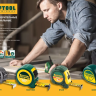 Рулетка KRAFTOOL "Kraft-Max", длинный вылет, нейлон покрытие, упрочненный двухкомп корпус, 8м/27мм 34127-08-27 купить в Сургуте