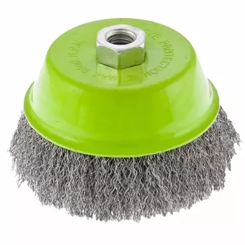 Щетка для УШМ 125 мм М14 &quot;чашка&quot; витая проволока СИБРТЕХ 746067 купить в Сургуте