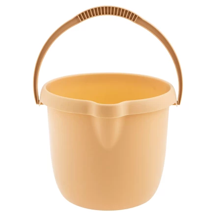 Ведро пластмассовое круглое Palisad 12 л, бежевое, Home 929495 купить в Сургуте