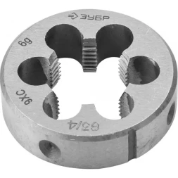 Плашка ЗУБР "МАСТЕР" круглая ручная для трубной резьбы, G 1/2" 4-28032-1/2